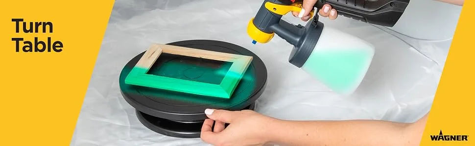 Wagner Spraytech C900086.M TurnTable for Paint Spraying 11 Diameter Round Platform to Hold Spraying Projects  Smooth Rotation for Paint Spraying and Crafting Projects - Turn Table Painting