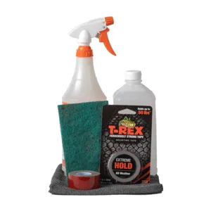 T-Rex Waterproof Mounting Tape  Clear (285338) - Instructions For Cleaning Surface Prior To Application