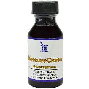 Mercurochrome Antiseptic Mercuro Cromo 1oz - 500233