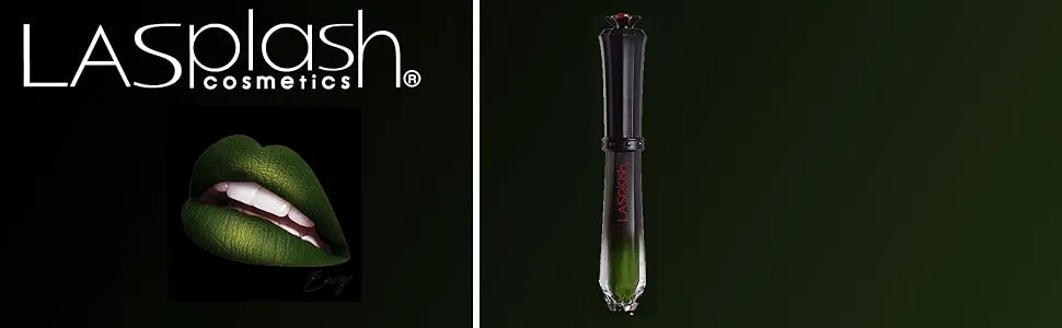 LA Splash Cosmetics Soft Long Lasting Waterproof Matte Dark Green Liquid Lipstick - Wickedly Divine Collection (Envy) - product information 1
