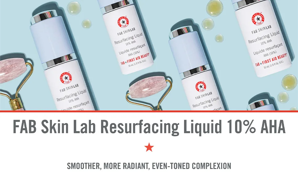 First Aid Beauty FAB Skin Lab Resurfacing Liquid 10% AHA   1.0 Oz. - First Aid Beauty