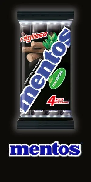 MENTOS - Pack de 4 Rouleaux Rainbow- Bonbons Tendres et Croquants -7 fruits assortis - product information 1