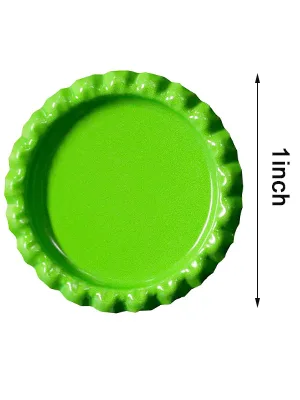 RUTICH 100 PCS Flat Decorative Bottle Cap Craft Bottle Stickers Double Sideds Printed for Hair Bows  DIY Pendants or Craft ScraPbooks(Purple) - bottle