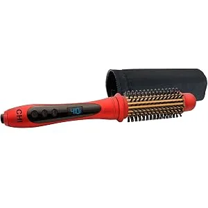CHI Amplitude Ceramic Heated Round Brush  Ruby Red - Heated Round Brush Side