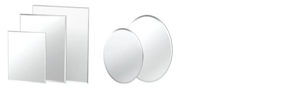 Gatco Beveled Easy Mount Mirror  26.5 H x 19.5 W  Silver - Gatco Flush Mount Frameless Mirrors