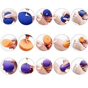 Miss Gorgeous London Makeup Sponge Set Blender Beauty Foundation Blending Sponge - Multi-colored 6 Pieces - makeup sponge
