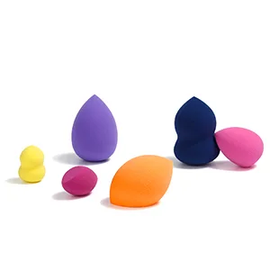 Miss Gorgeous London Makeup Sponge Set Blender Beauty Foundation Blending Sponge - Multi-colored 6 Pieces - makeup sponge