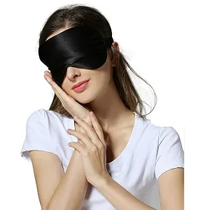 Silk Sleep Mask & Blindfold  Soft Eye Mask with Adjustable Head Strap  Deep Rest Eye Masks for Sleeping Night Eyeshade  Eye Cover for Travel  Shift Work & Meditation (Purple) - eye mask for sleeping