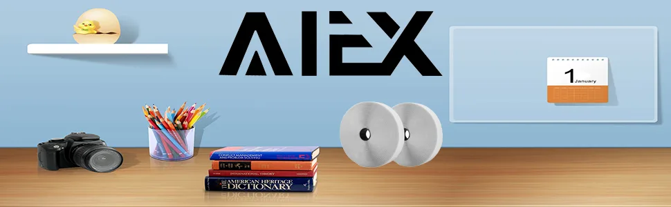 AIEX 39.37 Feet/12m Hook and Loop Self Adhesive Tape Roll with Gift Scissors (White) - product information 1