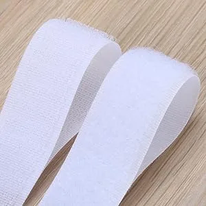 AIEX 39.37 Feet/12m Hook and Loop Self Adhesive Tape Roll with Gift Scissors (White) - product information 3