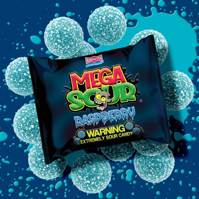 Barnetts Sweets Mega Sour Candy Framboise (104g) - product information 4