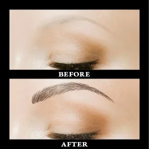 Godefroy MyBrows Long Lasting Eyebrow Transfers  Medium Arch  Medium Brown  12-Pairs of Brows Medium Arch Medium Brown - false fake eyebrows brow tattoos tattoo eye brows chemo cancer beauty natural look thick dark full