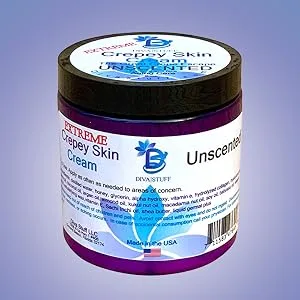 Diva Stuff Extreme Crepey Skin Body & Face Cream With Hyaluronic Acid  Alpha Hydroxy and More (Vanilla) - product-pic