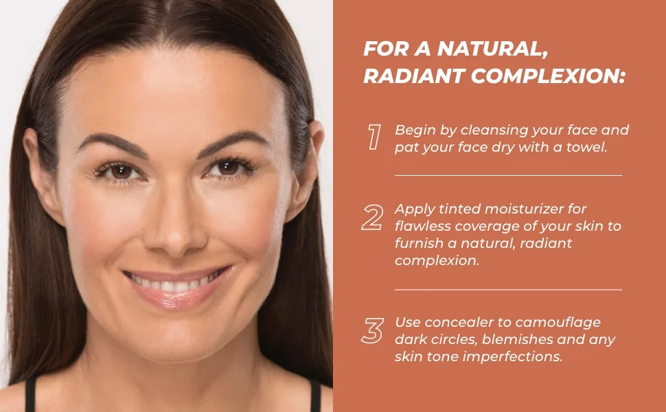 Beauty For Real MVP Tinted Moisturizer & Concealer  Medium 1 - Also Acts as a Primer  SPF 25 Sunscreen & Complexion Perfector - Anti-Aging Hydration & Coverage - 1.5 fl oz Medium 1 - For a natural, radiant complexion