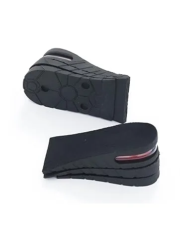 Height Increase Insoles 3-Layer Air up Shoe Lifts Elevator Shoes Insole -6 cm (2.4 inches) Heels Lift Inserts for Men and Women 3 Layers - half length height increase insole