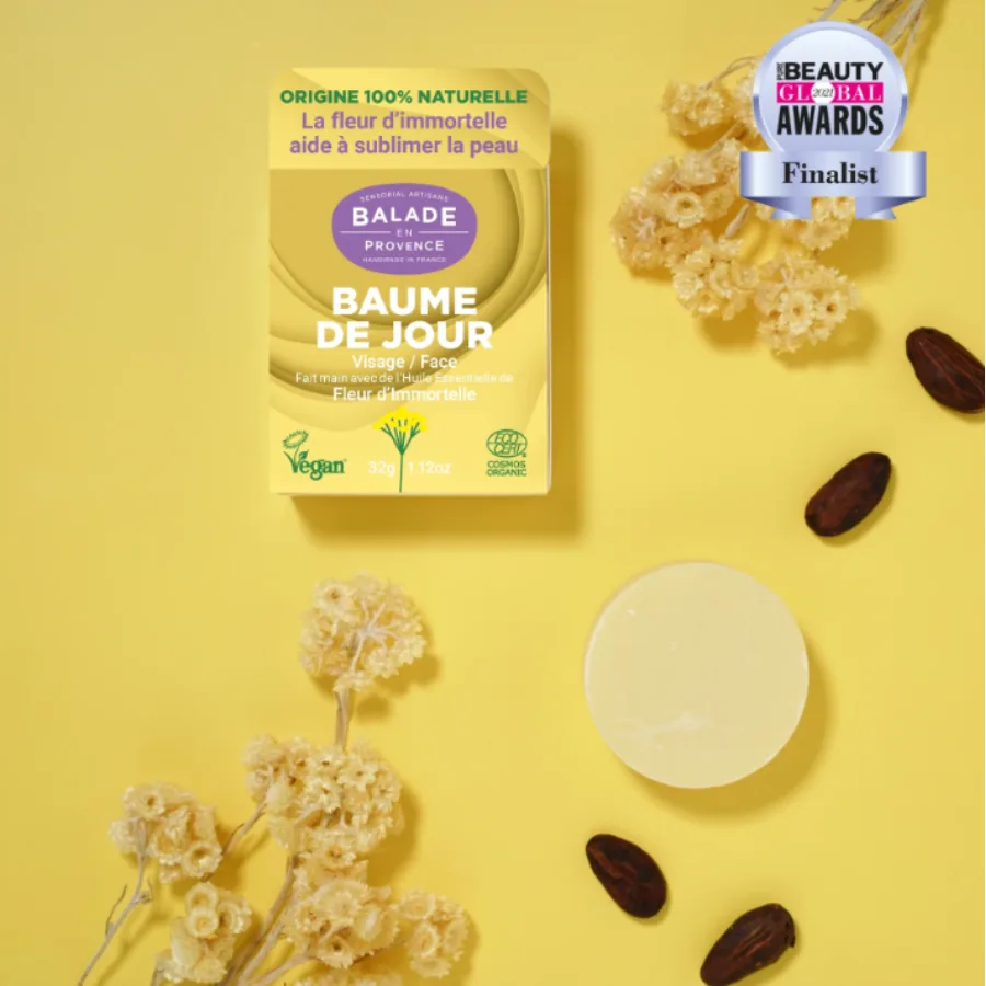 Balade en Provence Baume de Jour hydratant solide artisanal 32g certifi Cosmos Organic Bio & Vegan - product information 2