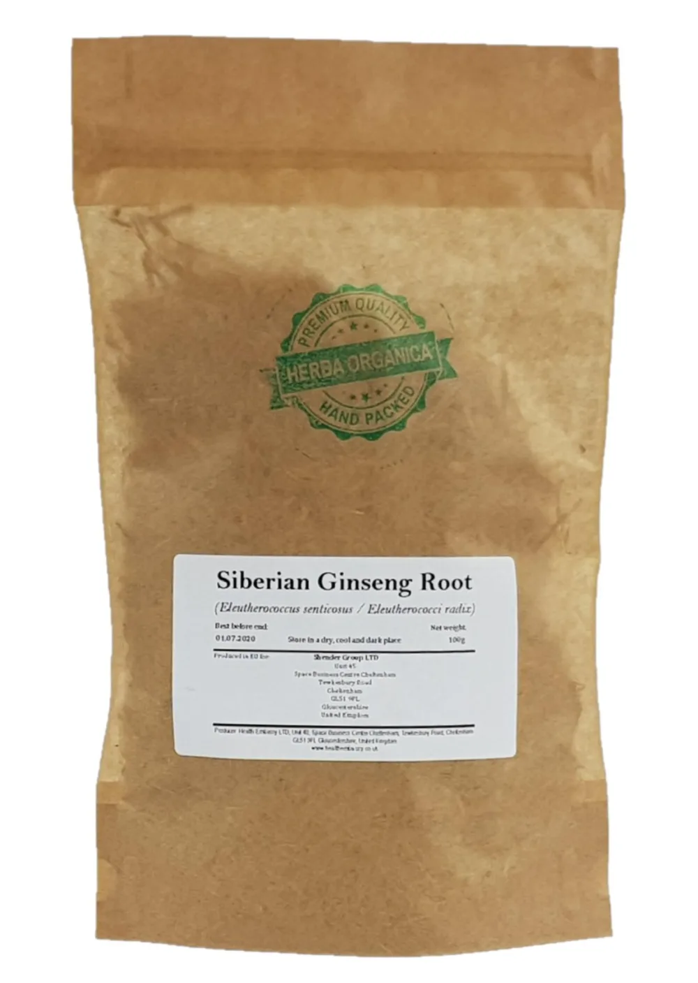 Herba Organica Racine de Ginseng Sib rien Tisane - Eleutherococcus Senticosus - Siberian Ginseng Root Tea (100g) - product information 1