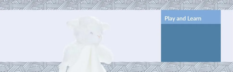 Carter's Lamb Plush Stuffed Animal Snuggler Blanket - White - Play and Learn
