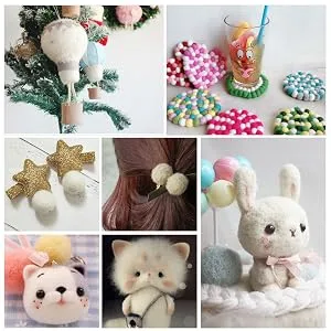 QICI 200g/7 oz Natural White Wool Roving Fiber Spin for Needle Felting Hand Spinning DIY - client feedback