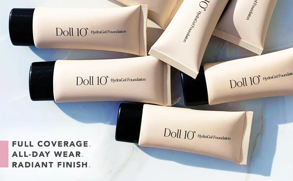HydraGel Foundation (Tan) - Full Coverage, All-Day Wear, Radiant Finish