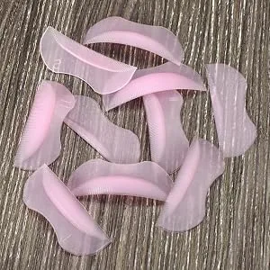 ATOMUS 5 Pairs Silicone Durable Eyelash Permanent Perm Curler Curling Root Lifting False Fake Eyelash Shield Pads - False Fake Eyelash Shield Pads