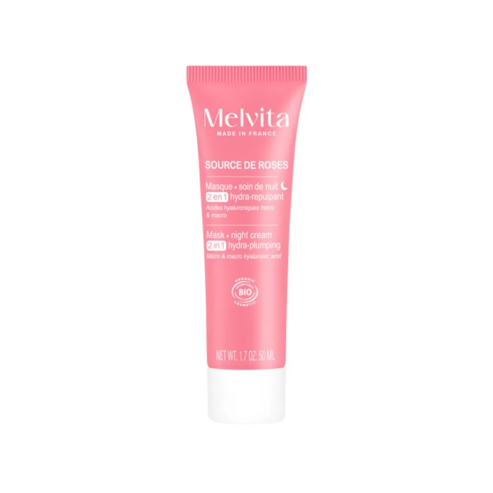 Melvita - 2 en 1 Masque - Soin de Nuit Hydra-Repulpant - Acides Hyaluroniques Micro et Macro - Hydratation et Effet Lissant - Tous Types de Peaux - 50 ml - product information 7