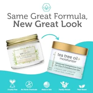 Era Organics Tea Tree Cream Face Moisturizer for Oily Skin - Advanced 7X Balancing Oily Skin Moisturizer - Non-Greasy Moisturizer - Tea Tree Oil for Skin - product information 8