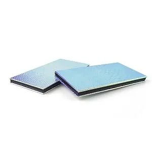 TUOKING Magnetic Makeup Palette with Mirror  Empty Storage Box with 20Pcs Metal Stickers for Eyeshadows Powder Highlighter  Holographic Mermaid Style - color shifts