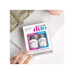 Gelish dynamic duo soak off gel nail polish foundation base and top sealer 0.5 Fl Oz - product information 20
