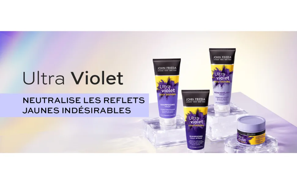 JOHN FRIEDA Ultra Violet pour Blond Soin D m lant Violet 250ml (Lot de 2) Violet 250 ml (Lot de 2) - product information 1