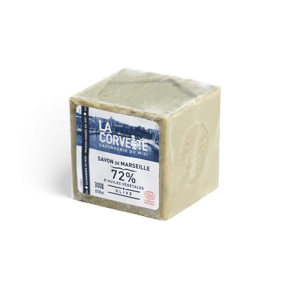 La Corvette Cube de Savon de Marseille Olive Ecocert Film 300 g Frais 300 g (Lot de 1) - product information 6