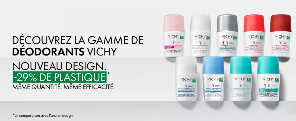 Vichy Clinical Control D odorant D transpirant 96H Roll-On Transpiration Excessive Anti-Odeurs Sans Alcool & Sans Parfum Adapt aux Peaux Sensibles 2x50 ml - product information 2