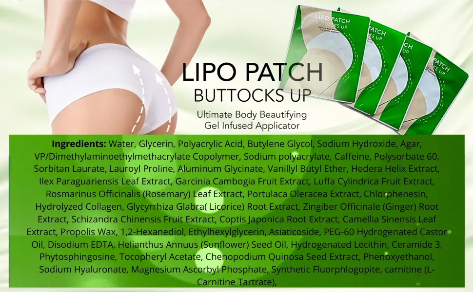 Buttocks Firming Anti Cellulite Solution Applicator it works for Contouring Tightening Shaping (6 Patches) - cellulite