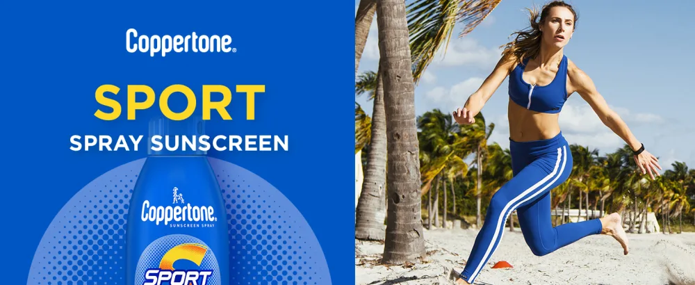 Coppertone Sport Sunscreen Spray  Broad Spectrum SPF 15 Water Resistant Spray Sunscreen  5.5 Oz - coppertone sport, sunscreen, spray suncreen, sunblock, spf 15, sport sunscreen, sport, sun
