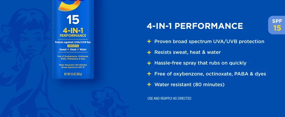 Coppertone Sport Sunscreen Spray  Broad Spectrum SPF 15 Water Resistant Spray Sunscreen  5.5 Oz - coppertone sport, sunscreen, spray suncreen, sunblock, spf 15, sport sunscreen, sport, sun