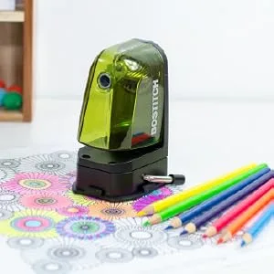 Bostitch Office Multi-Mount Manual Pencil Sharpener  Vacuum Mount or Screw Mount  Black (MPS2-BLK) - Pencil Sharpener