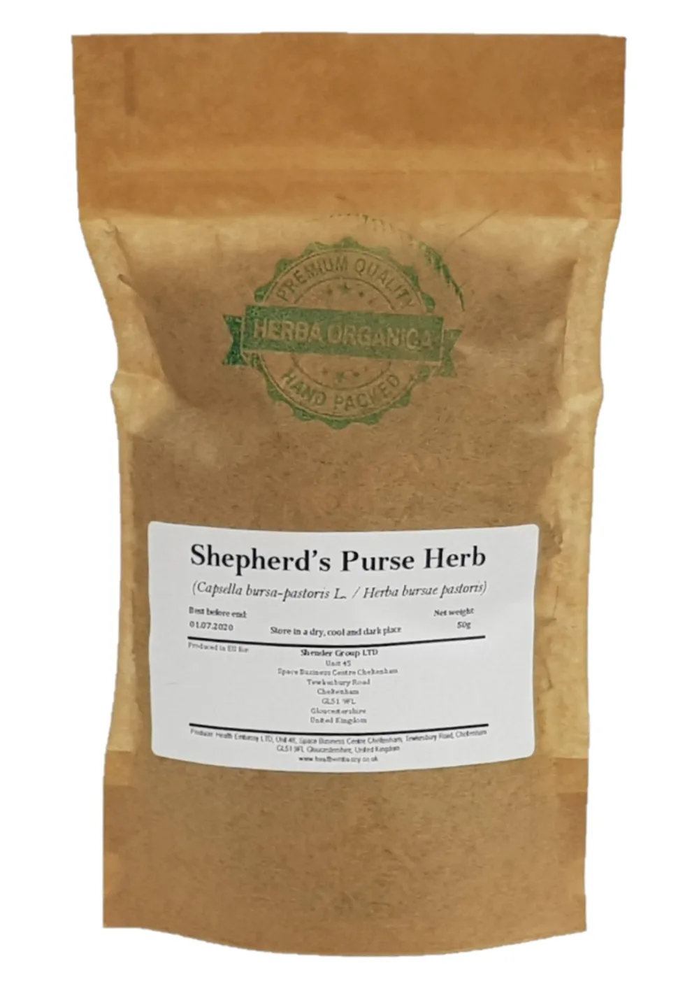 Herba Organica Bourse Pasteur Herbe Tisane - Capsella Bursa-Pastoris L - Shepherd's Purse Herb Herbal Tea (100g) - product information 1