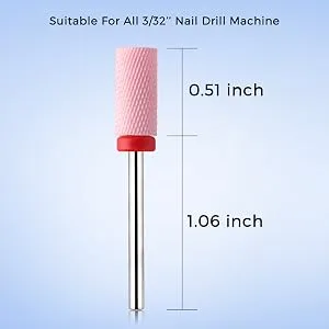 Makartt Nail Drill Bit Set 7PCS 3/32 Safety Nail Drill Bits Remove Gel Polish Nail Gel Dip Powder Cuticle Drill Bit Professional Bits Tools Nail File Drill Bit Manicure B-18 - Tungsten Carbide