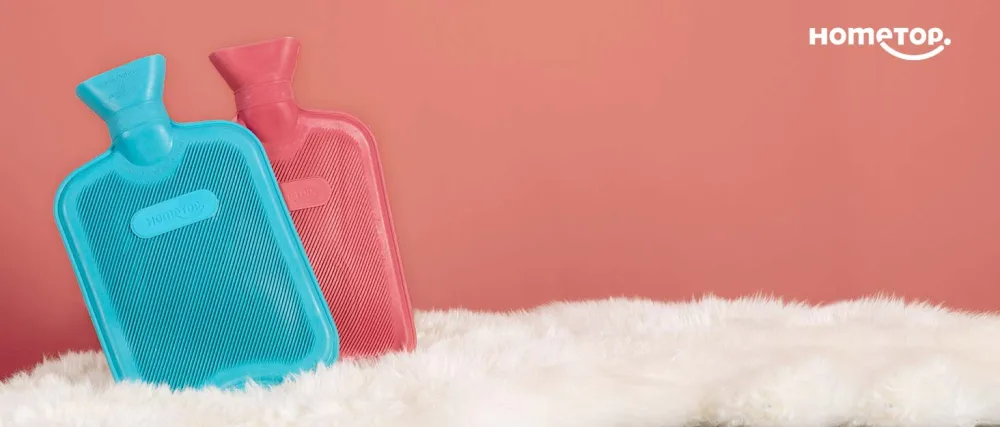 HomeTop Premium Classic Rubber Hot Water Bottle with Cute Unicorn Cover (2L  Pink) Rosie 2 Piece Set - product information 1