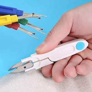 Seam Sewing Ripper Set  KINGMAS 9 Pcs Thread Remover Kit Handy Stitch Ripper Sewing Tools with 1 Scissors for Opening Seams and Hems - product information 16
