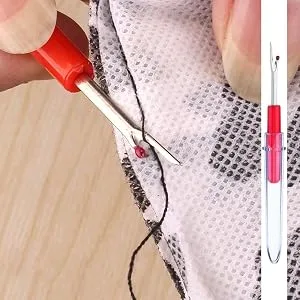 Seam Sewing Ripper Set  KINGMAS 9 Pcs Thread Remover Kit Handy Stitch Ripper Sewing Tools with 1 Scissors for Opening Seams and Hems - product information 21