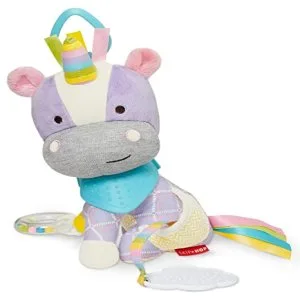 Skip Hop Bandana Buddies Baby Activity and Teething Toy with Multi-Sensory Rattle and Textures  Unicorn - product information 2