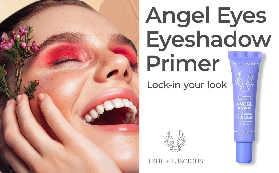 True + Luscious Angel Eyes Eyeshadow Primer/Base   Locks in Eye Makeup & Concealer for up to 16 Hours   0.33 oz   Medium - angel eyes eyeshadow primer