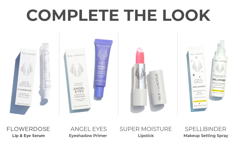 True + Luscious Angel Eyes Eyeshadow Primer/Base   Locks in Eye Makeup & Concealer for up to 16 Hours   0.33 oz   Medium - complete the look
