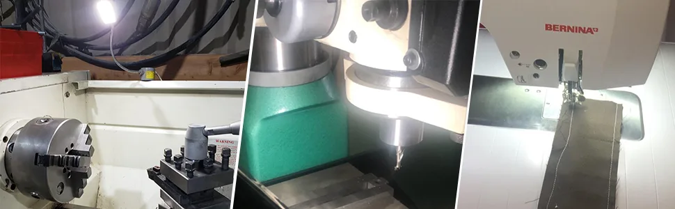 Amazing power Sewing Machine Light LED Flexible Gooseneck Work Lamp with Magnetic Mount Base for Workbench Lathe Drill Press - gooseneck led lamp