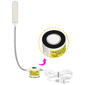 Amazing power Sewing Machine Light LED Flexible Gooseneck Work Lamp with Magnetic Mount Base for Workbench Lathe Drill Press - magnetic led light