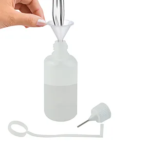 Bantoye 10 Pcs Needle Tip Glue Bottle Applicator DIY Quilling Tool Precision Tip Glue Plastic Liquid Dropper Bottles (30 ml) - Processing