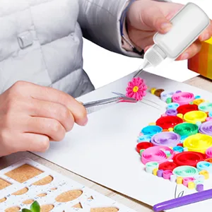 Bantoye 10 Pcs Needle Tip Glue Bottle Applicator DIY Quilling Tool Precision Tip Glue Plastic Liquid Dropper Bottles (30 ml) - Using Situation
