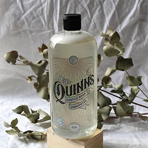 Quinn's Pure Castile Organic Liquid Soap  32 ounce (Unscented) - castile soap