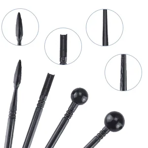 Caydo 16 PCS Polymer Clay Tools Set Including Carving Stylus Dual-Ended Design Pottery Tools Ball Rod Stylus Modeling Tools Blue - modeling clay sculpting tools